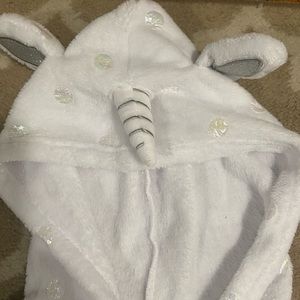Justice Girls White Unicorn Fleece Set